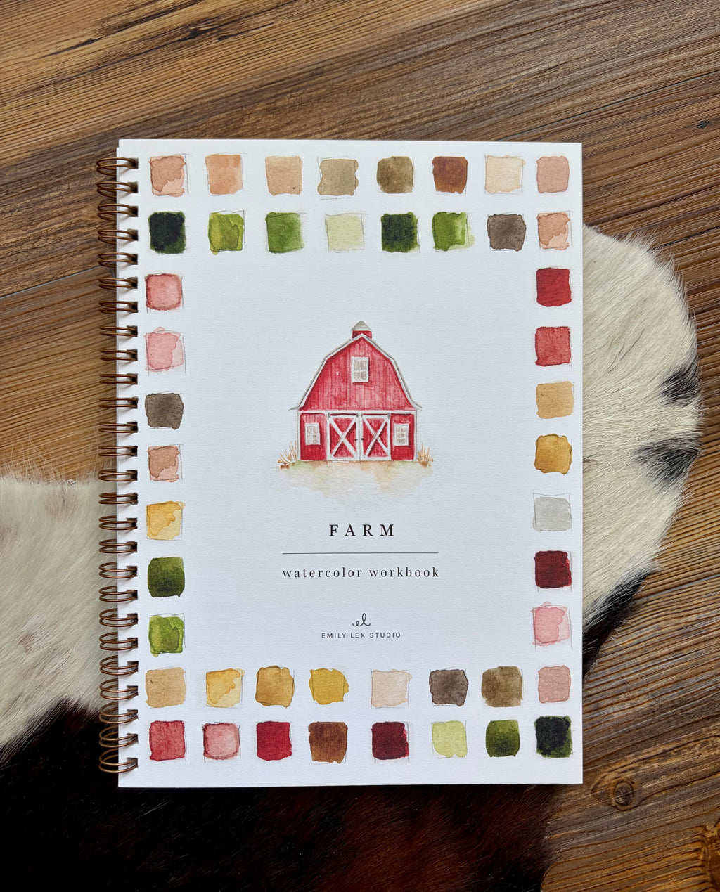 Farm Watercolor Workbook