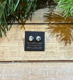 White Buffalo Stud Earrings