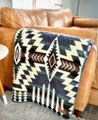 Forest Reversible Southwest Alpaca Throw Blanket