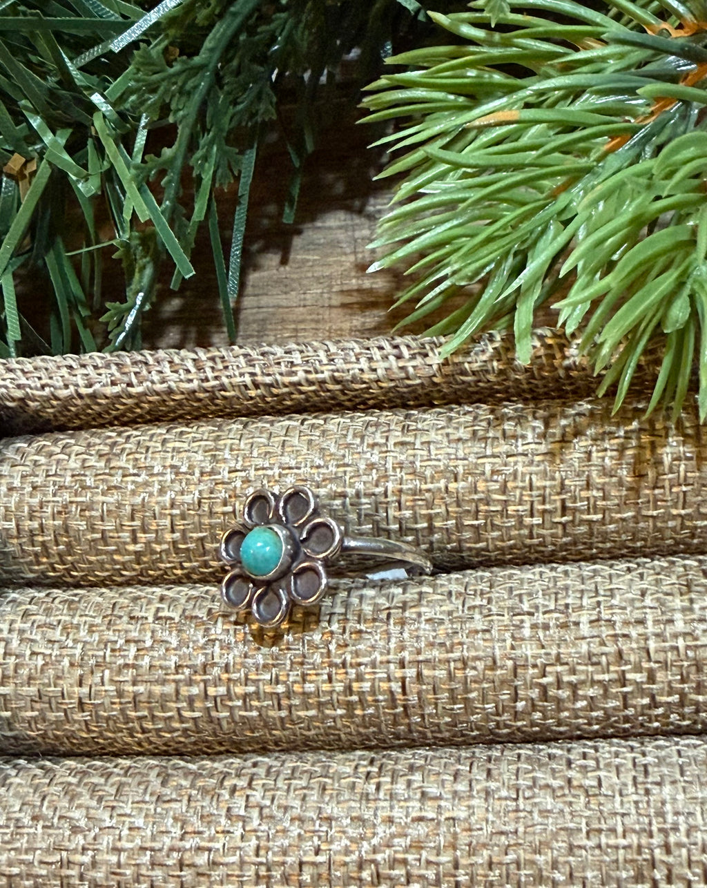 Turquoise Flower Ring
