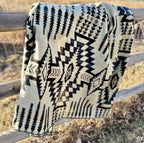 Forest Reversible Southwest Alpaca Throw Blanket
