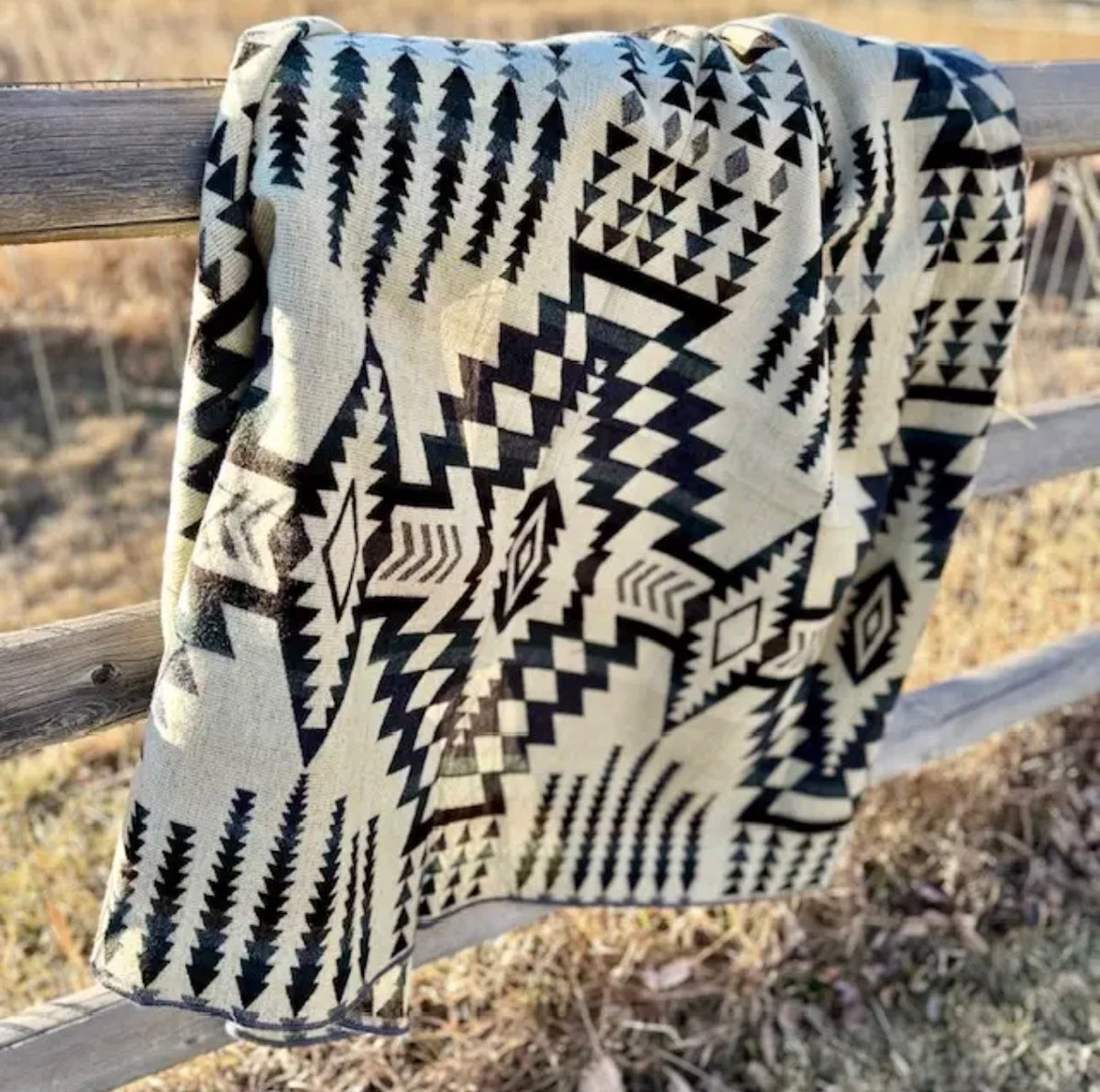 Forest Reversible Southwest Alpaca Throw Blanket