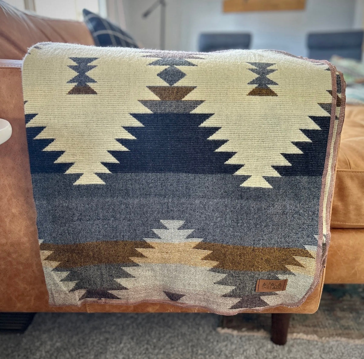 Rocky Andean Alpaca Wool Blanket