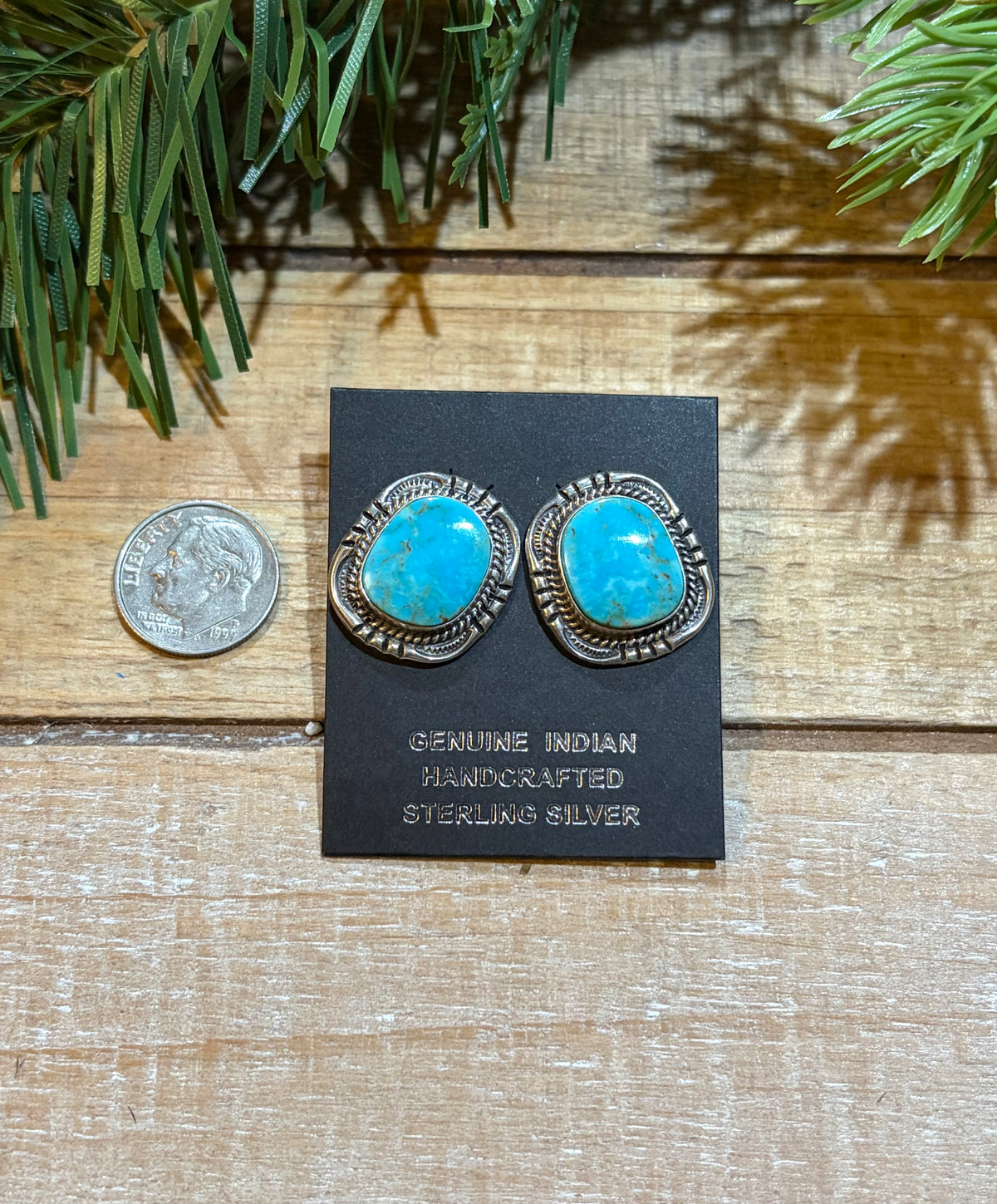 Vintage Kingman Turquoise Earrings