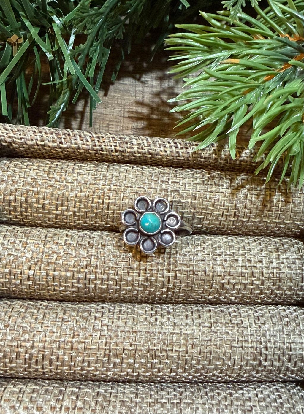 Turquoise Flower Ring
