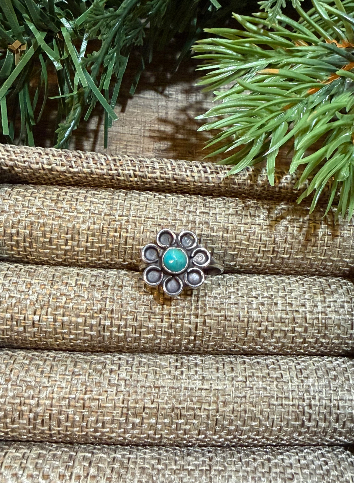 Turquoise Flower Ring
