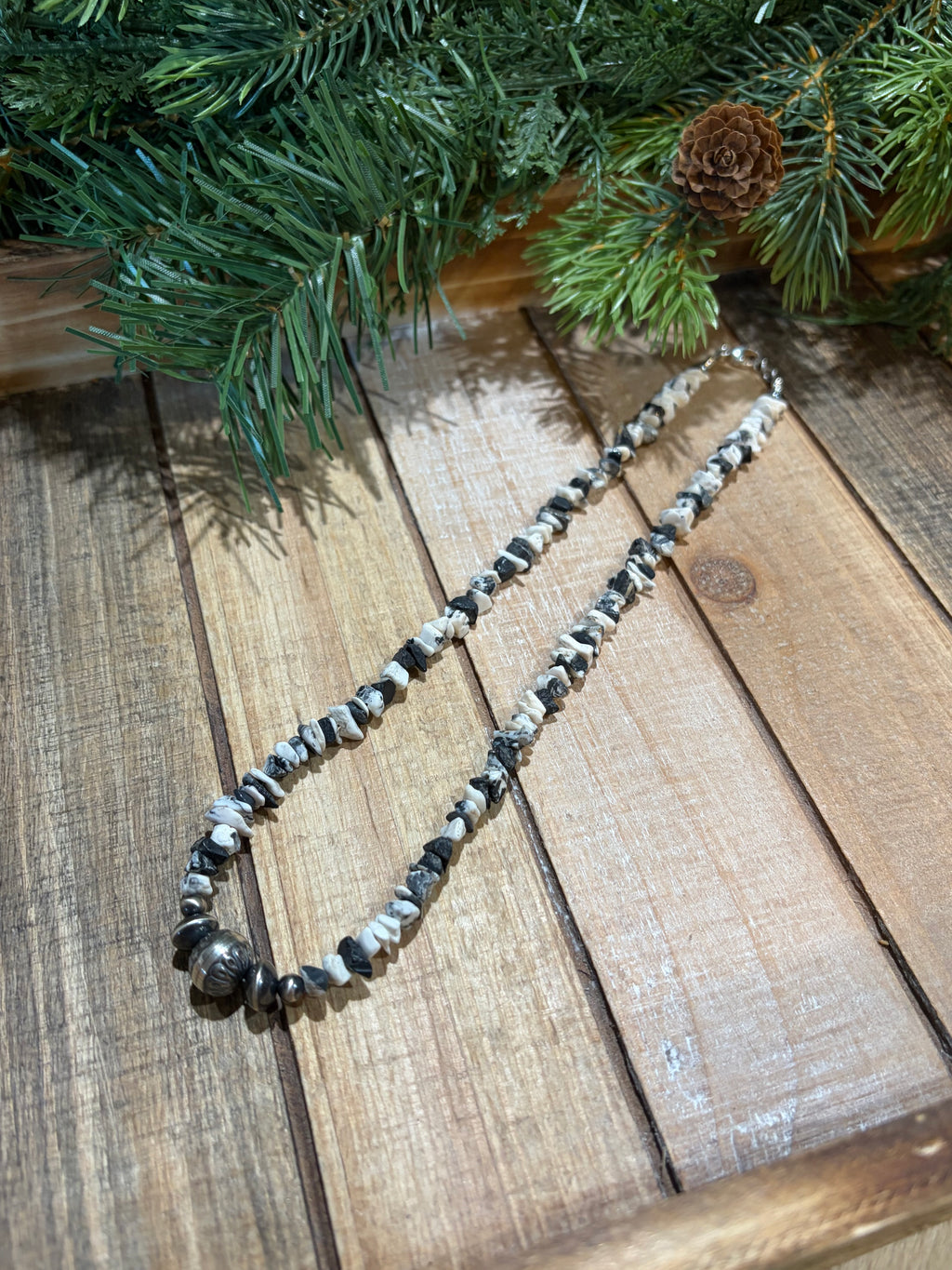 White Buffalo Chip Necklace