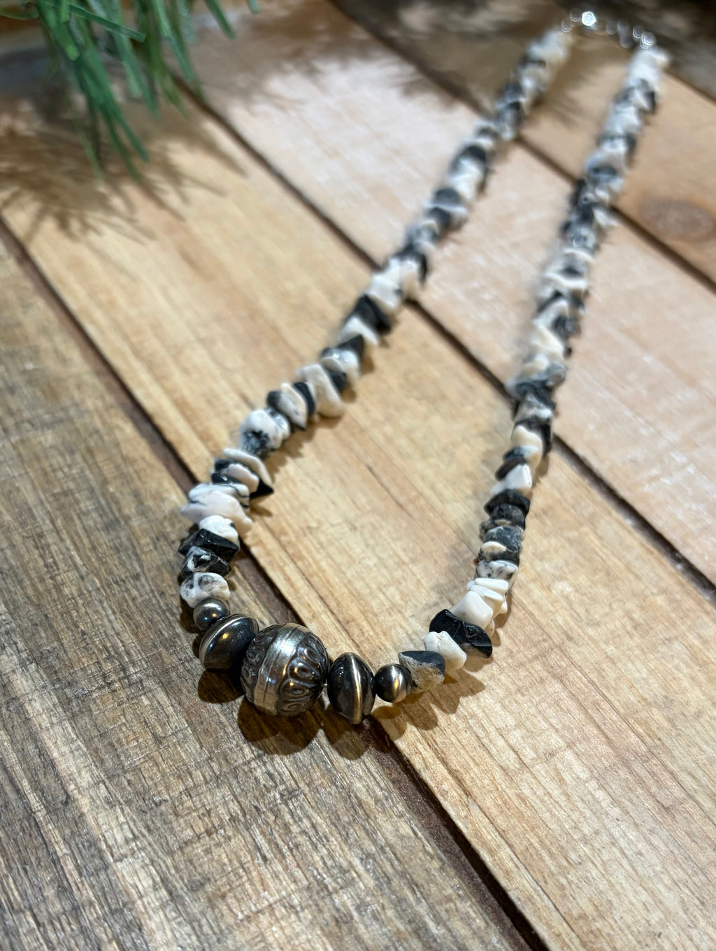 White Buffalo Chip Necklace