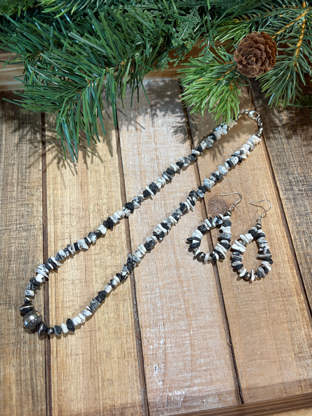 White Buffalo Chip Necklace