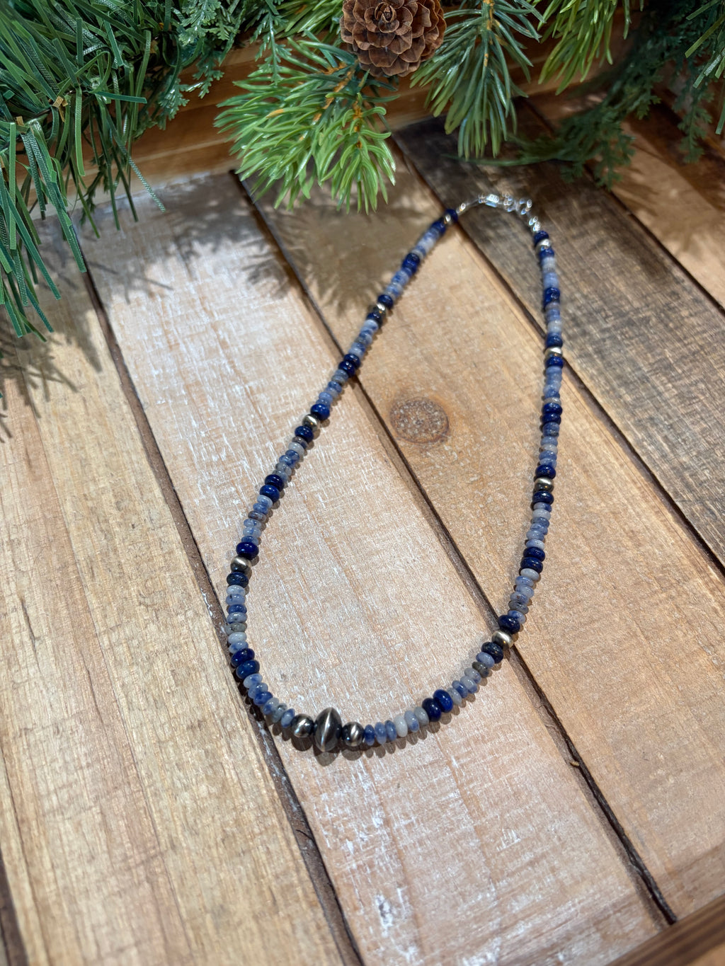 Lapis Beaded Necklace