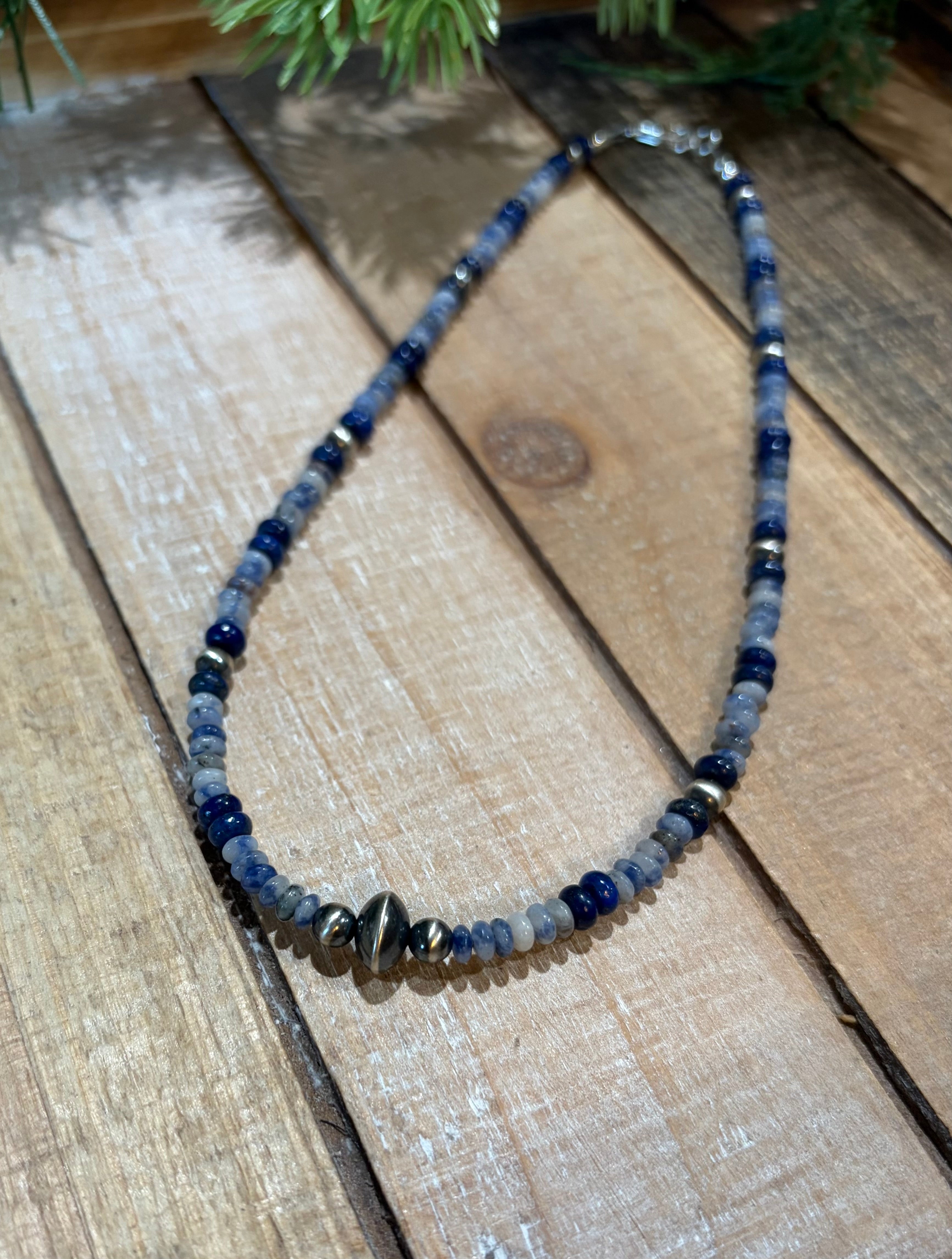 Lapis Beaded Necklace