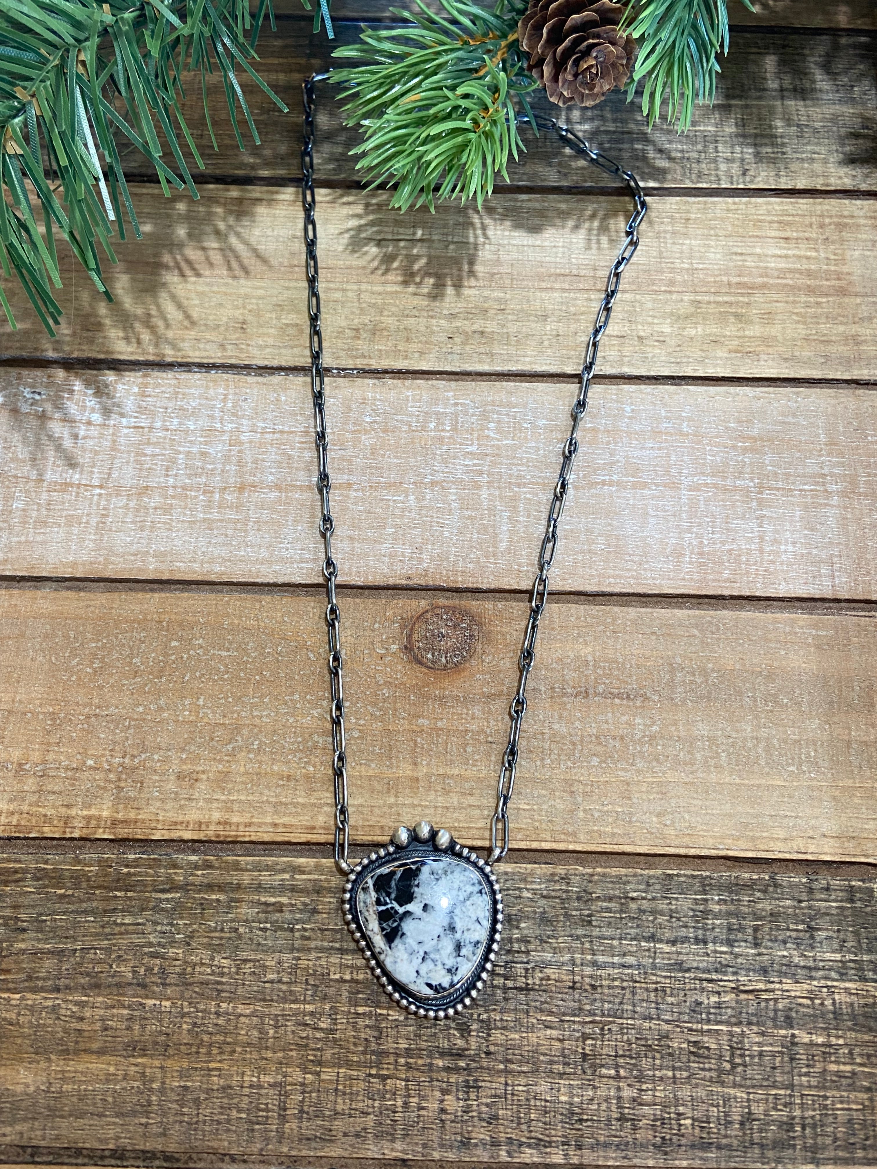 White Buffalo Statement Necklace