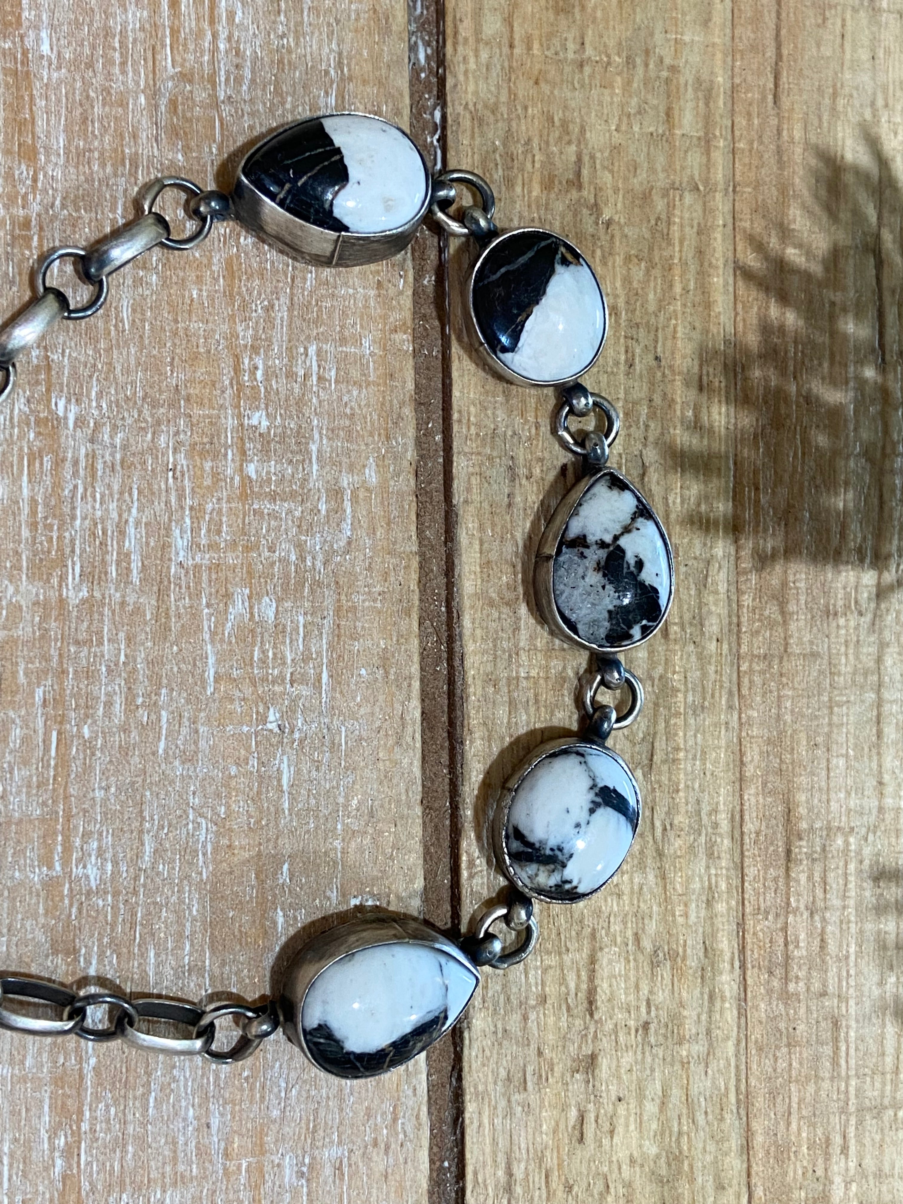 White Buffalo 5 Stone Bracelet
