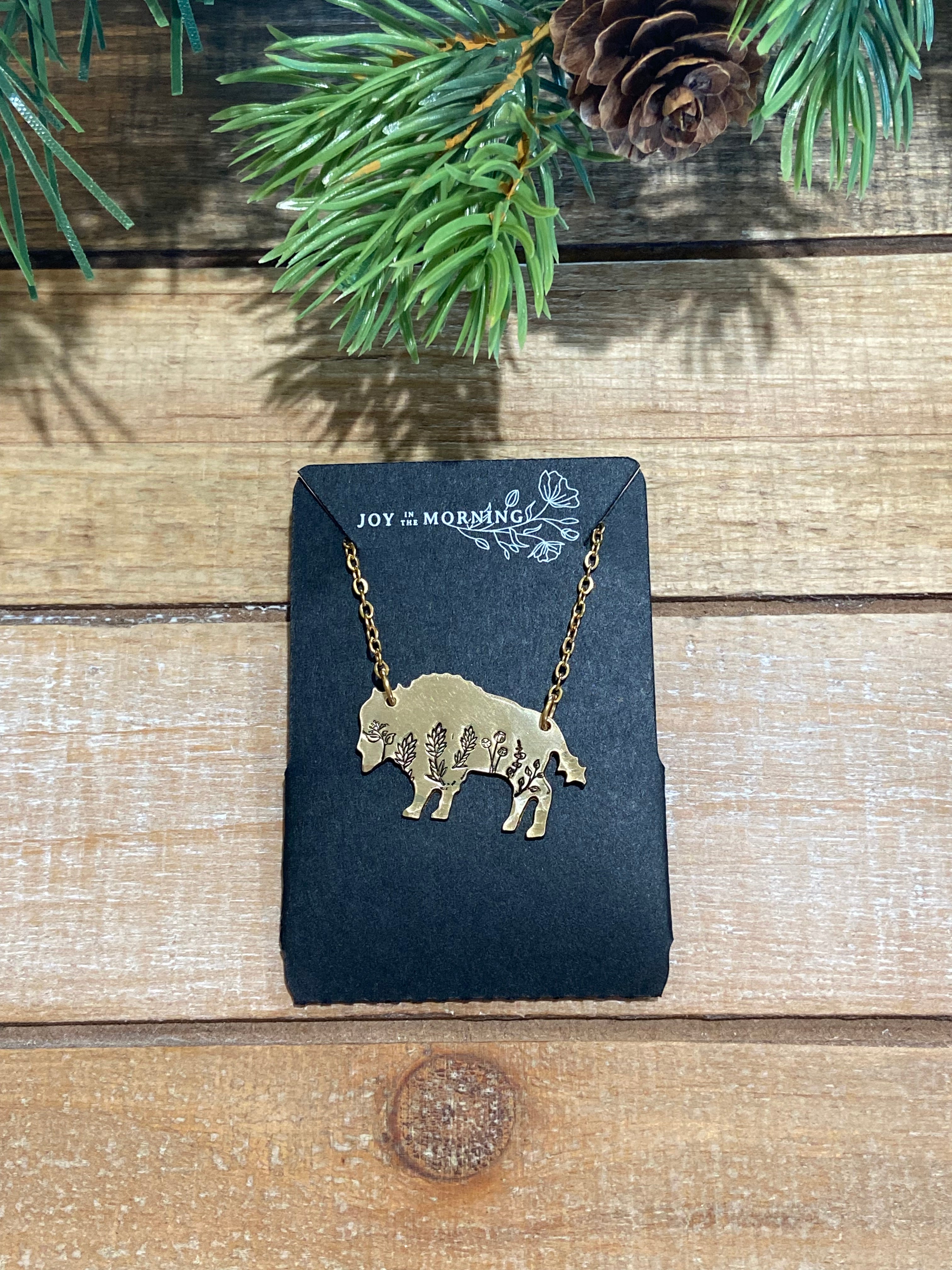 Botanical Bison Necklace