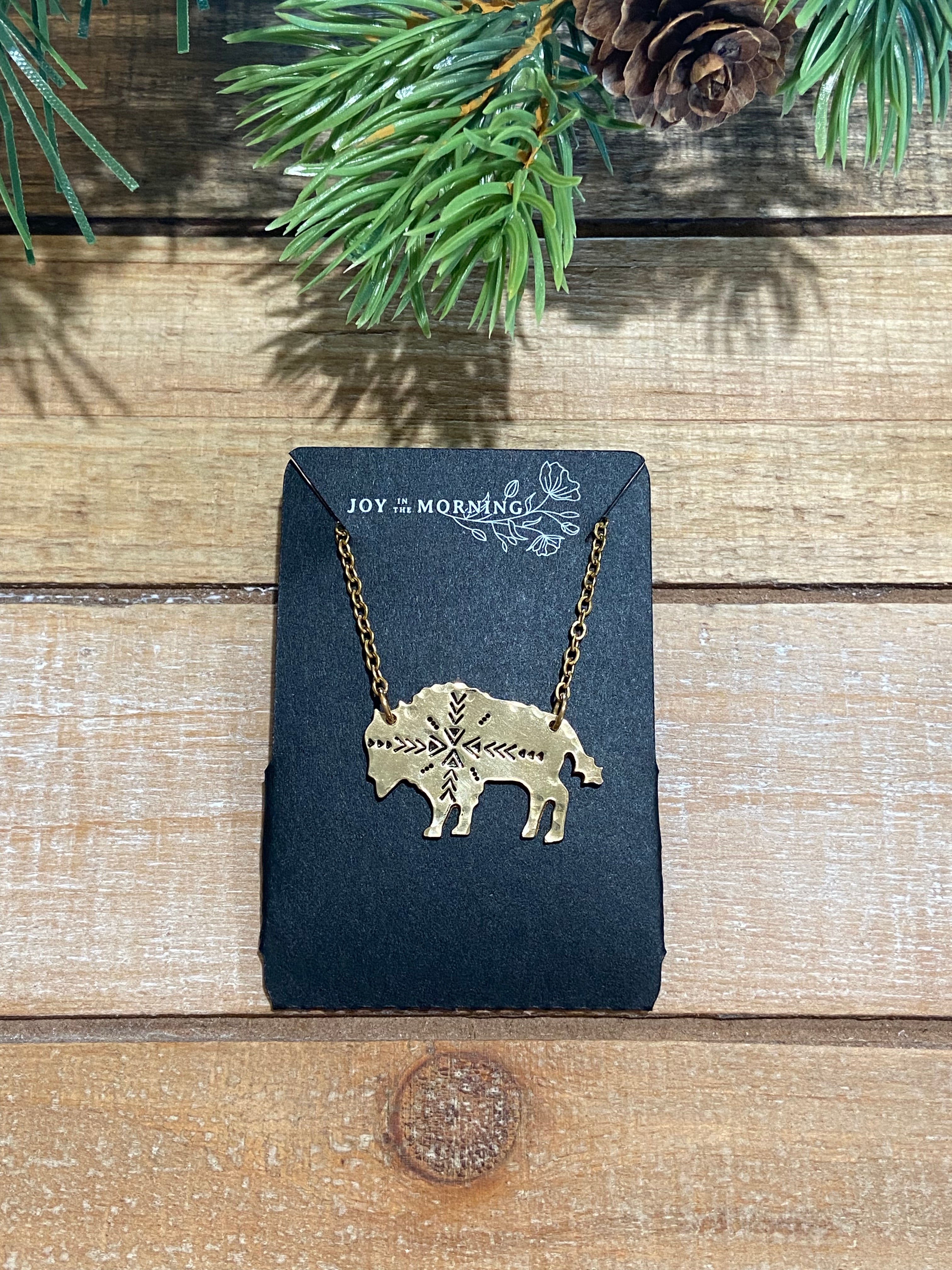 Aztec Bison Necklace