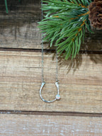 Lucky Opal Horseshoe Necklace