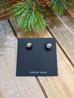 10mm Sterling Silver Bead Stud Earrings