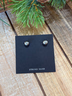 8mm Sterling Silver Bead Stud Earrings