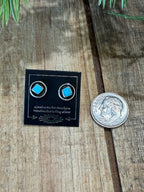 Turquoise Shadowbox Stud Earrings