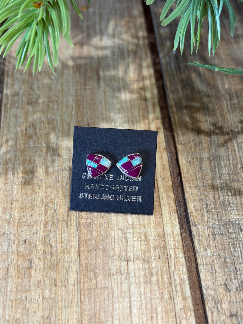 Sugilite & Opal Inlay Stud Earrings
