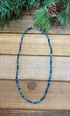 Turquoise & Lapis Bead Necklace