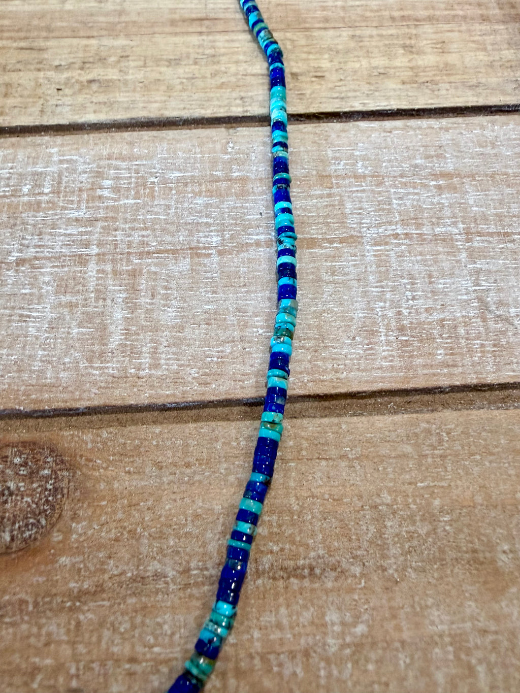 Turquoise & Lapis Bead Necklace