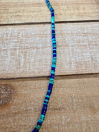 Turquoise & Lapis Bead Necklace