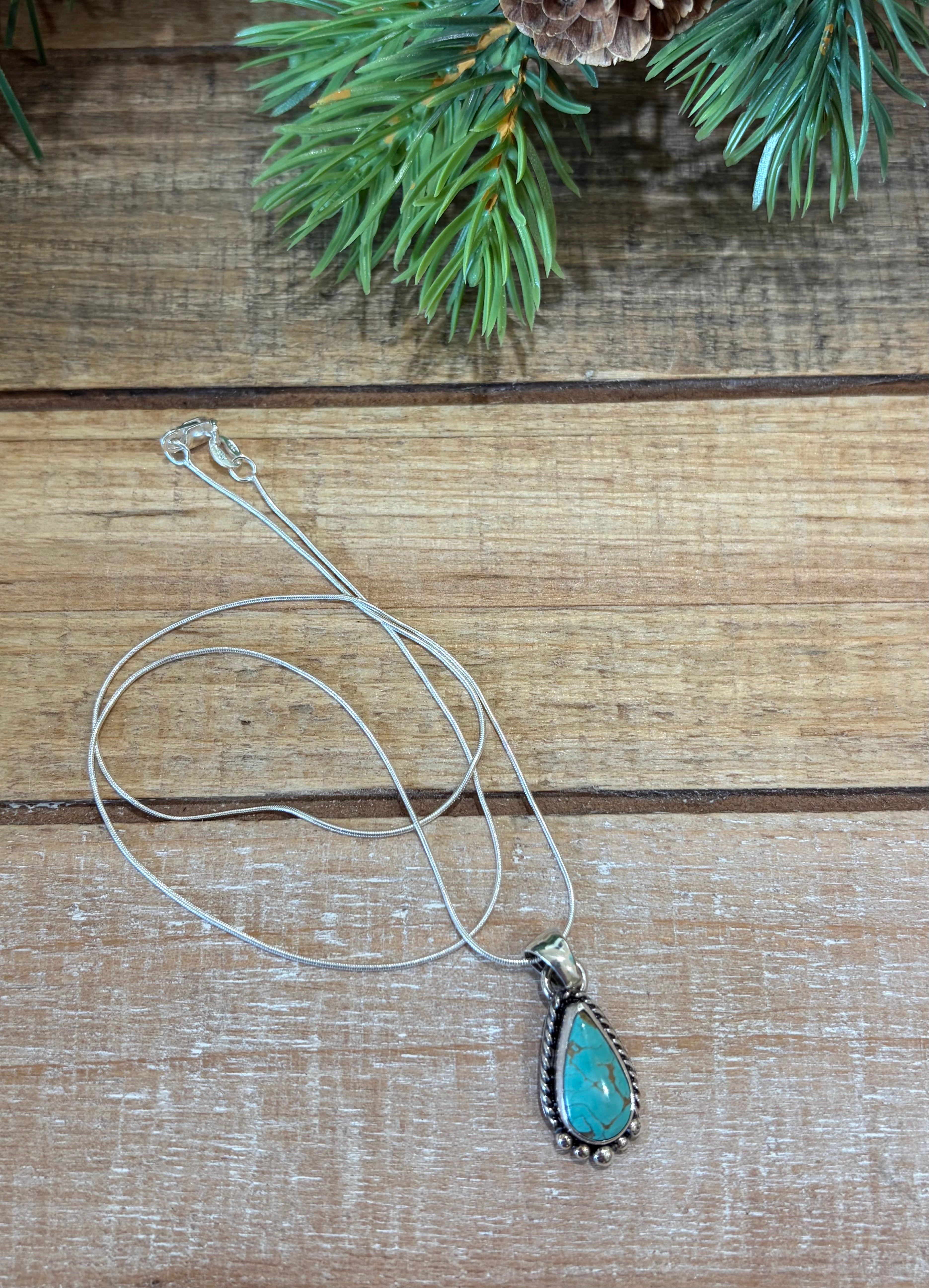 Turquoise Tear Drop Necklace