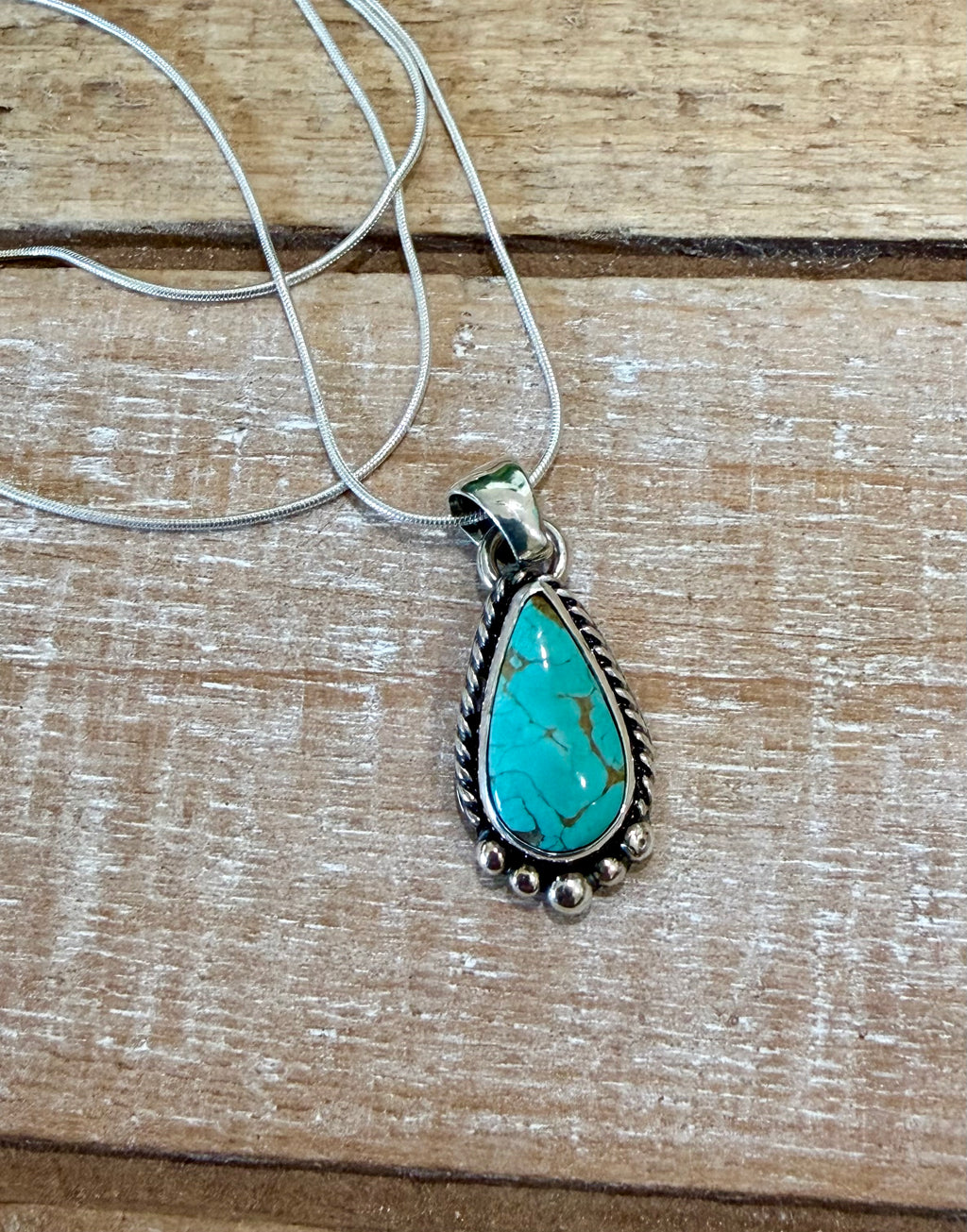 Turquoise Tear Drop Necklace