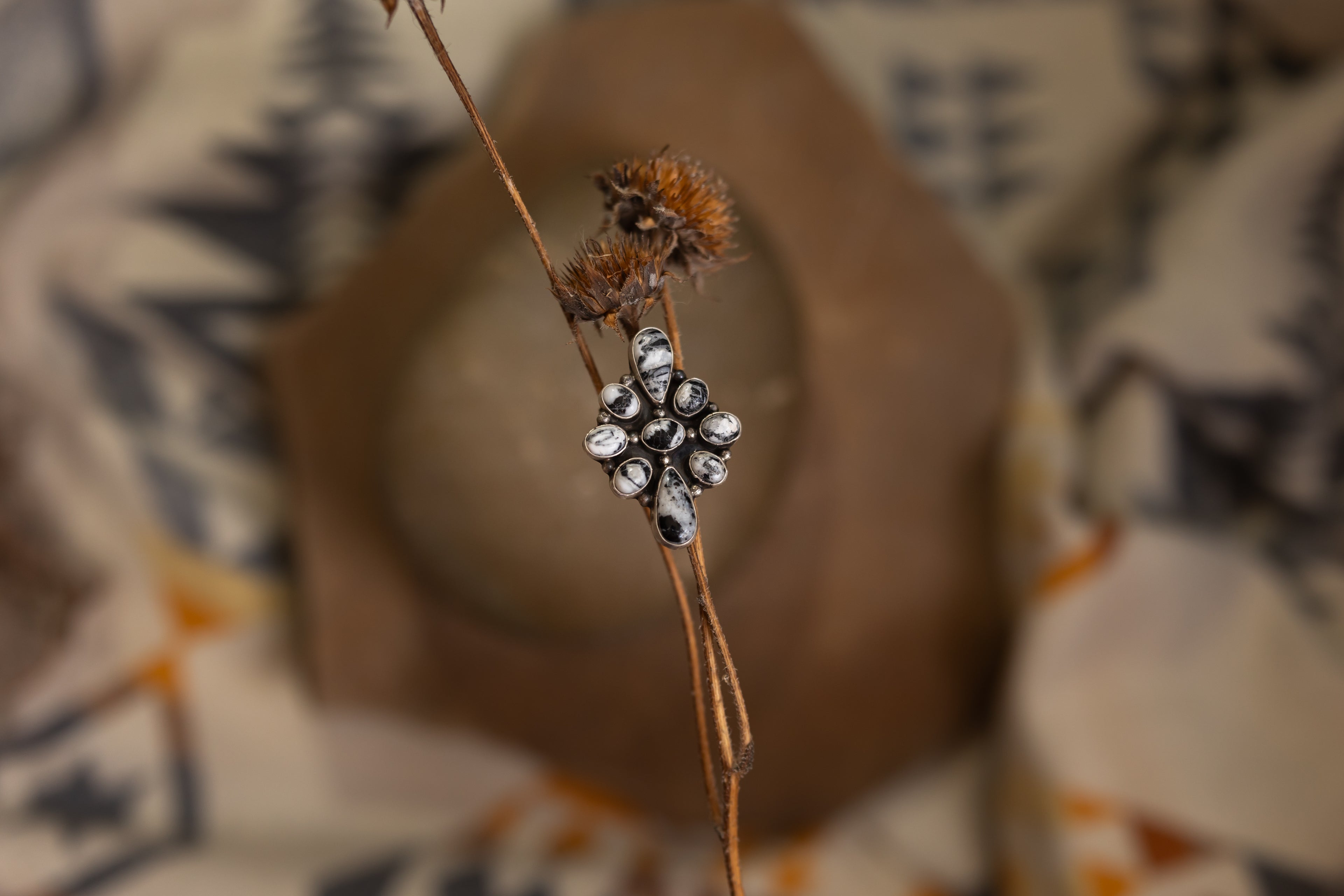 White Buffalo Statement Ring